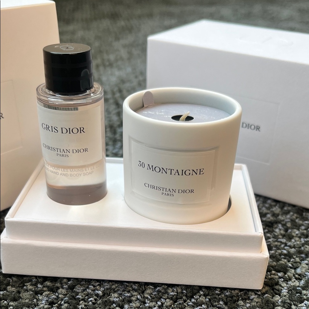 Christian Dior Gris Dior Hand & Body Soap with 30 Montaigne Set